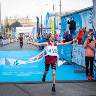 Vítěz půlmaratonu Libor Sahajda