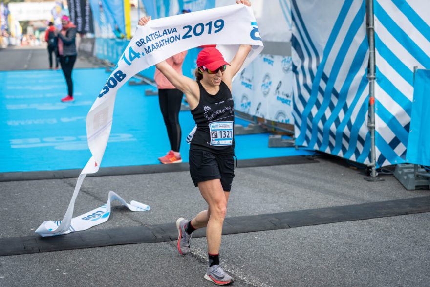 Vítězka maratonu Barbora Nováková