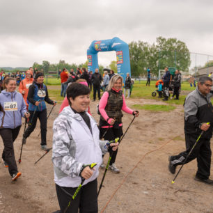 Řada účastníků preferuje nordic walking trasu