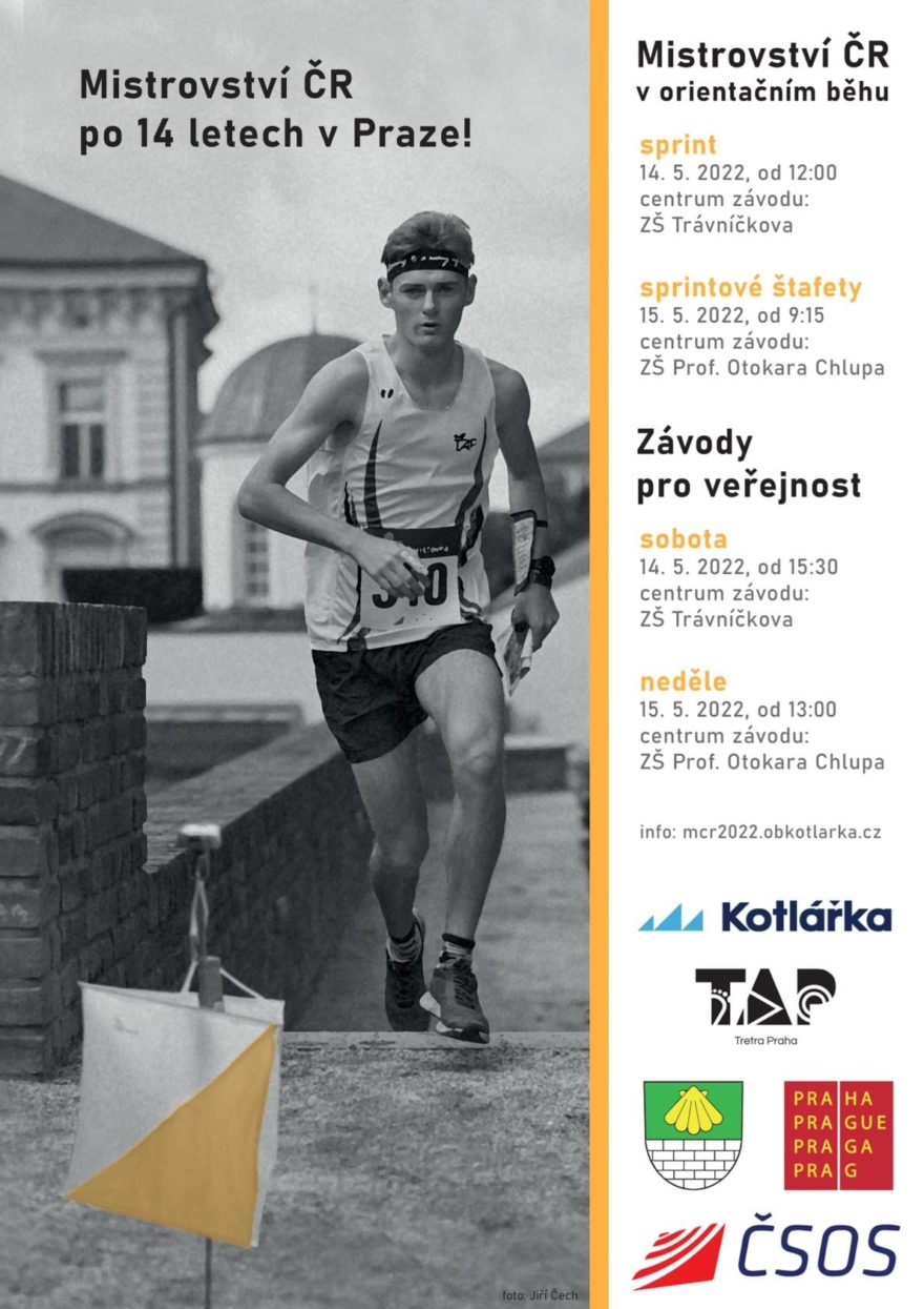 Plakát na víkendové MČR ve sprintech
