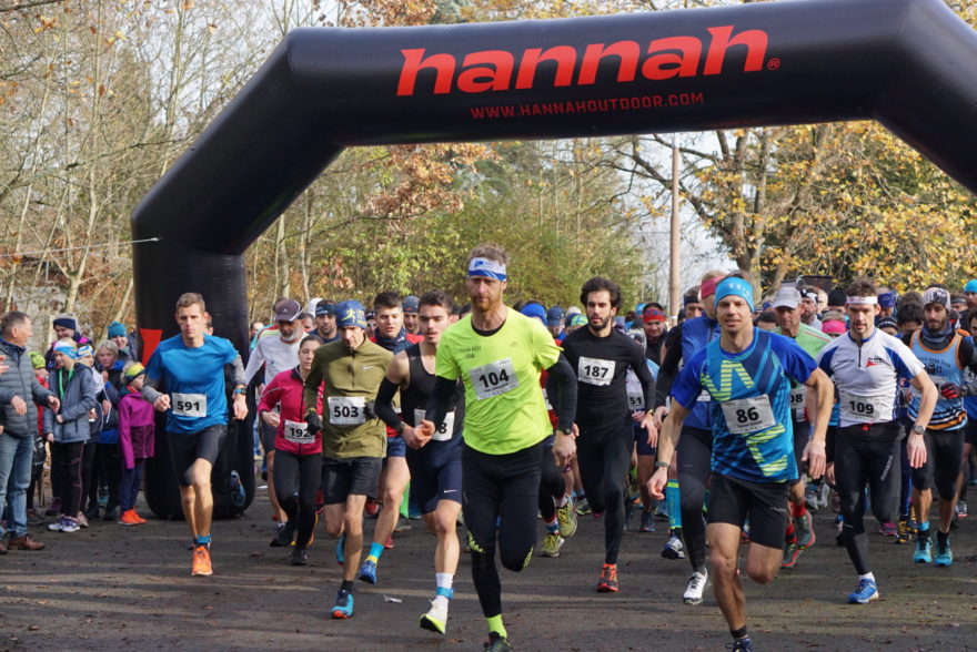 Start závodu na 22 a 7 km