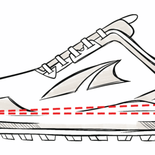 Přirozené postavení nohy je takové, kde je pata i špička nohy v rovině.