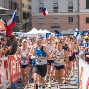 Tereza Rauturier závod rozběhla na čele vedoucí skupiny