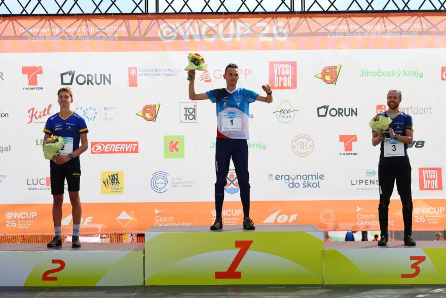 1- Tomáš Křivda (CZE), 2 - Viktor Svensk (SWE), 3 - Gustav Bergman (SWE). Foto: Michal Škácha